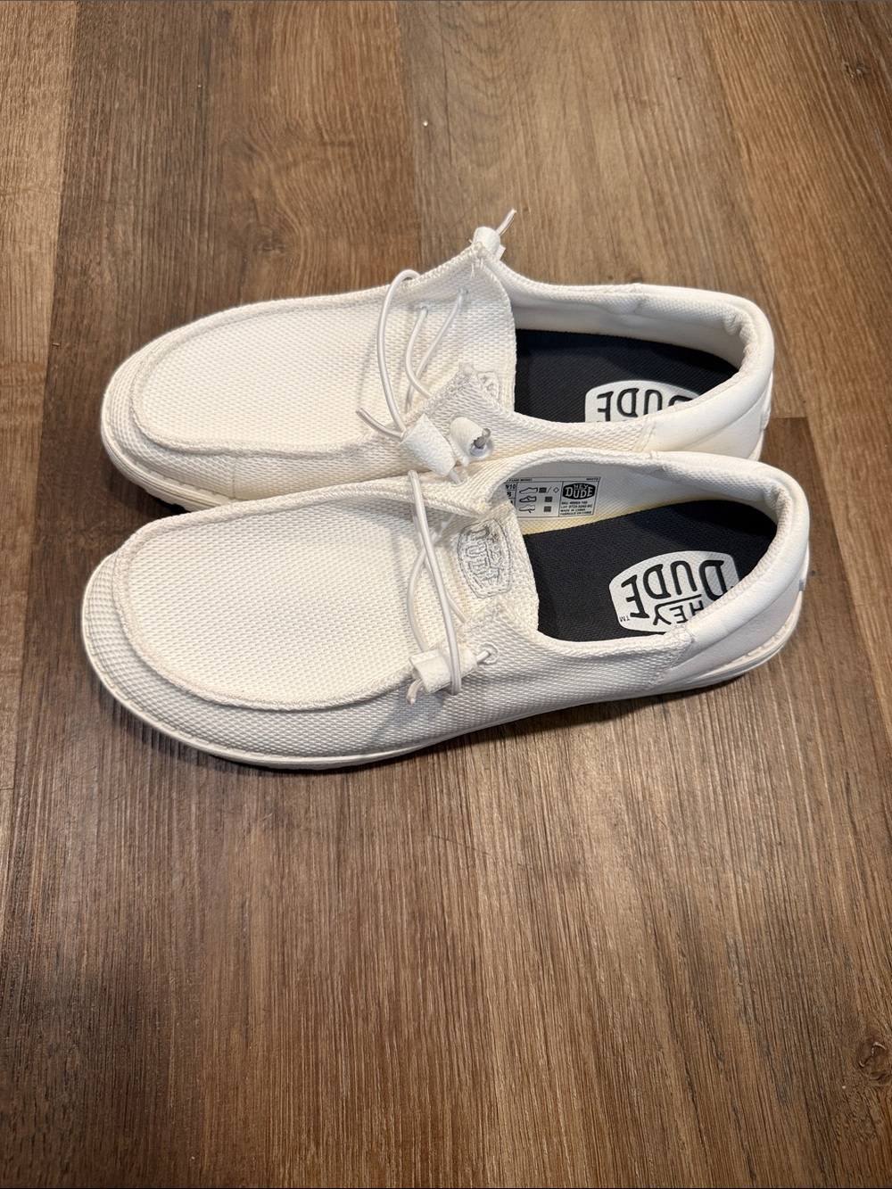 Hey Dude White Men's Casual Slip-On Loafers